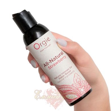 Lubricant - Orgie All-Natural Strawberry Lube 150 ml., without glycerin